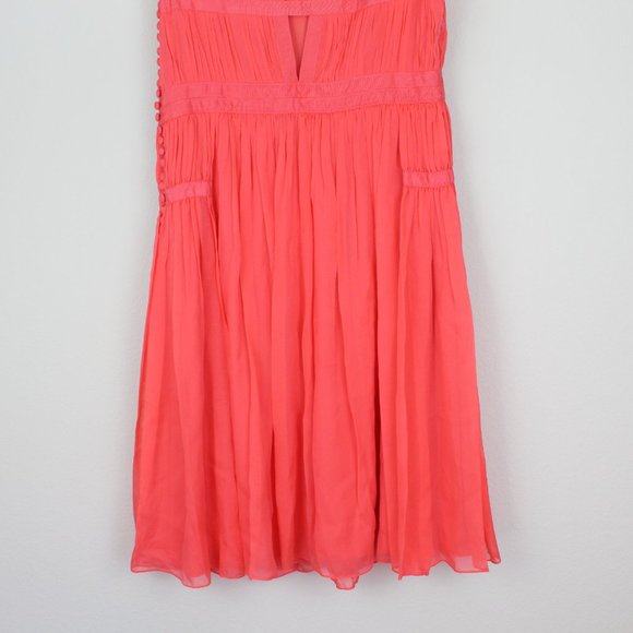 NWT Diane Von Furstenberg DVF Silk Pleated Dress| Flowy Weddings & Special Event - Picture 6 of 15